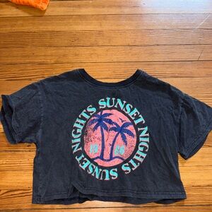 Forever 21 Cropped Graphic Tee